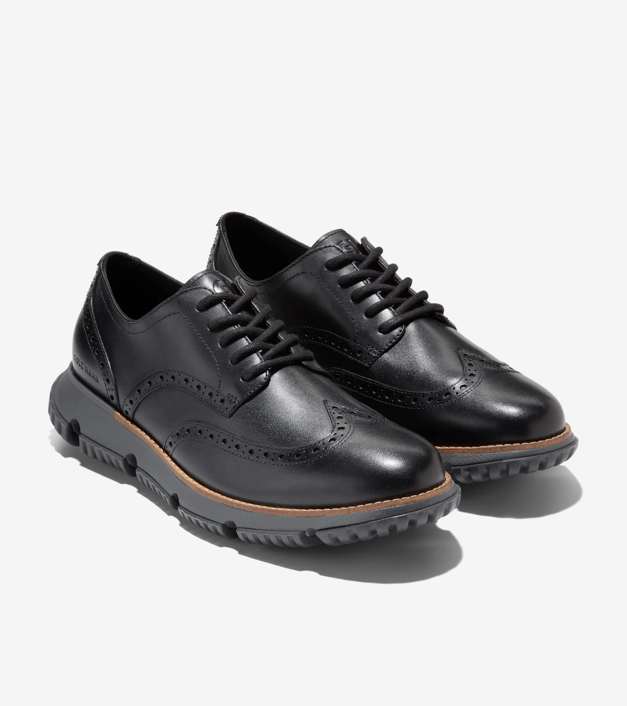 Мужские 4.ZERØGRAND Wingtip Winter Oxfords