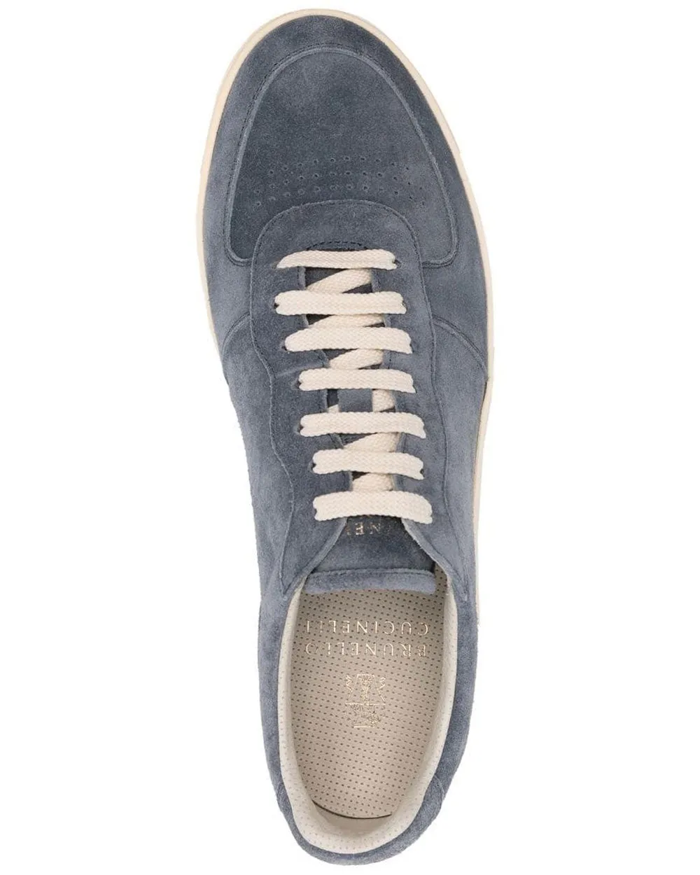 Blue Suede Low Top Sneaker