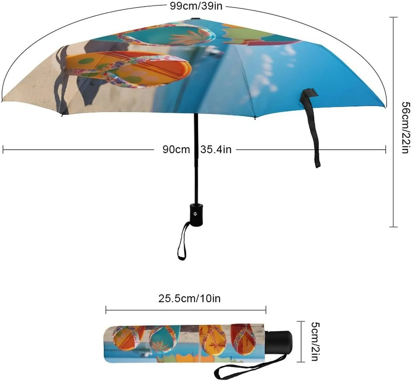 Foldable Windproof Umbrella Lightweight Portable Automatic Colorful Dog Paws Travel Umbrella Fits Car Backpack