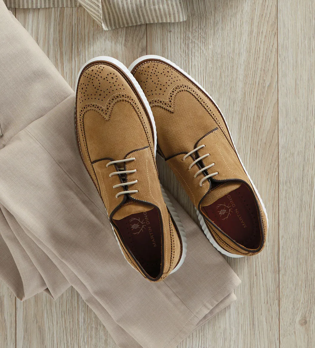 Martin Dingman Countryaire Wingtip Oxfords - Khaki
