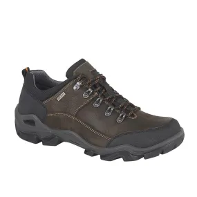Mens Brown Leather Waterproof Shoe