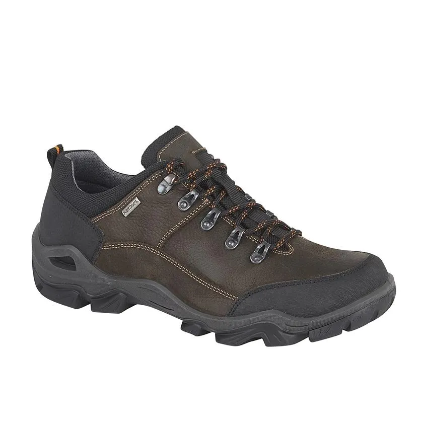 Mens Brown Leather Waterproof Shoe