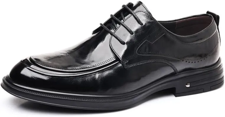 Mens Fashion Oxfords Shoes Formal Prom Wedding Business Dress Shoes Patent Leather Derby Shoes for Men