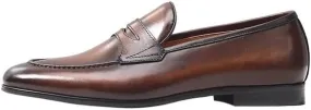 Men's Leather Loafers with Quilted Inserts Diamond Stitching Accents for Luxury Yacht Parties & Marina Social Gatherings