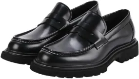 Men's Patent Leather Printing Slip On Platform Loafers Fashion Causal Party Wedding Prom Work Shoes