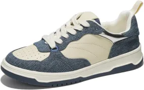 Project Cloud Sneakers for Women - Dunks Woman & Skate Shoes for Women Footwear Memory Foam Runners, Vegan Leather Women's Fashion Sneakers, Non-Slip Womens Sneakers Machine Wash (Kiki, Denim, 8)
