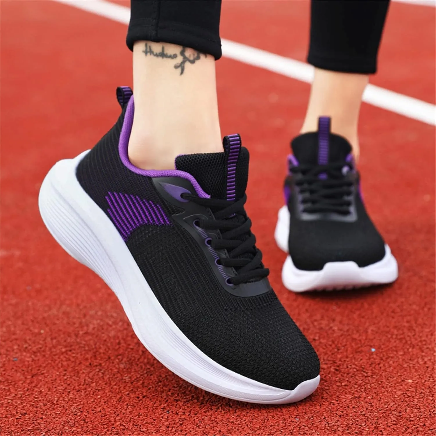 Running Shoes Womens Black Womens Non Slip Work Shoes Food Service All Black Black Non Slip Nurse Shoes for Women Women's Sneakers Wide Zapatos OrtopéDicos para Trabajo De Mujer Restaurante