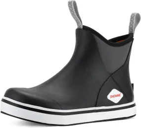Showave Kid's Deck Boots Waterproof Ankle Rain Boots for Boys Girls Insulated Neoprene Rubber Boots Non-slip Child Rain Shoes