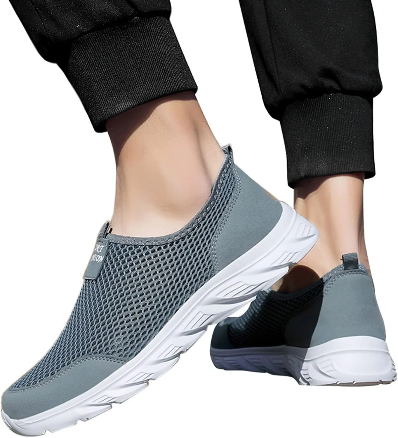 Sneakers for Women Walking Shoes Non Slip Lightweight Tennis Shoes Men Boots Casual Slip On Shoes White Sneakers Steel Toe Tennis Shoe White Loafers