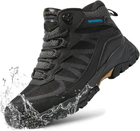 Waterproof Walking Shoes for Men Breathable Low Top Boots Lightweight Non Slip Workout Shoes Comfortable Slip on Snow Rainproof Shoes 10