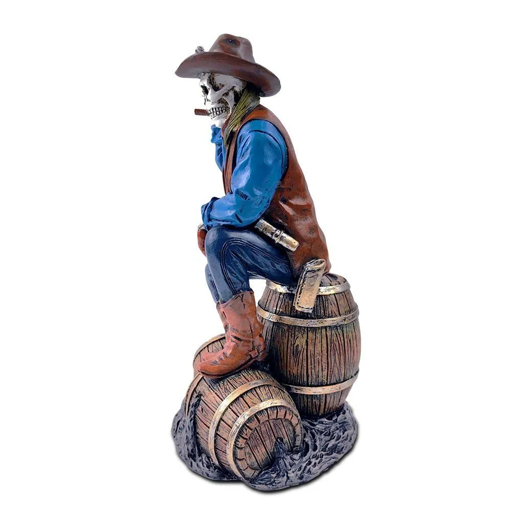 Western Skeleton 10" Gunslinger Figurine