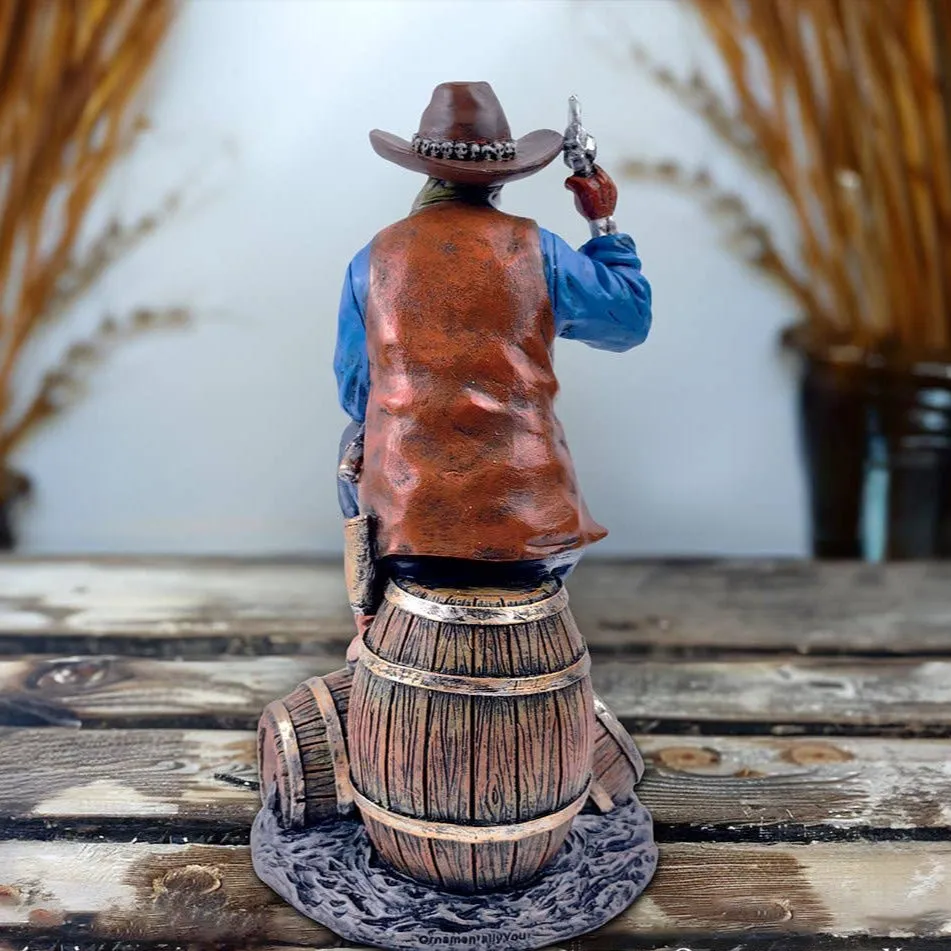 Western Skeleton 10" Gunslinger Figurine