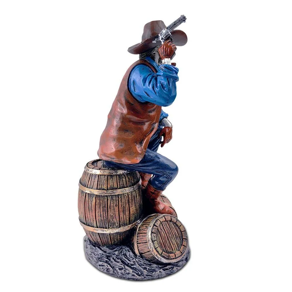 Western Skeleton 10" Gunslinger Figurine