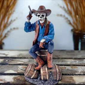 Western Skeleton 10" Gunslinger Figurine